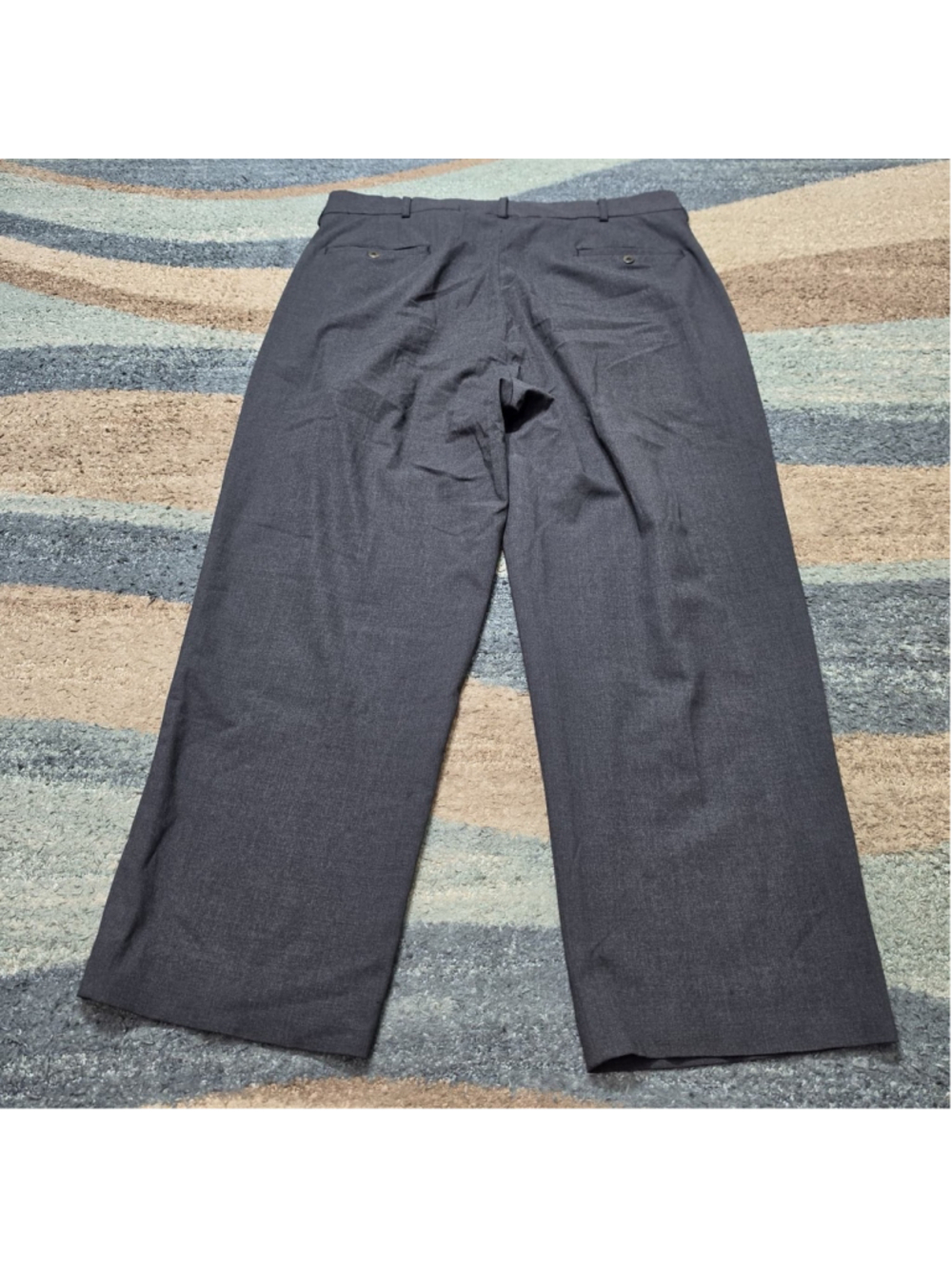 Polo Ralph Lauren Pants Mens 36x32 Gray Wool Blend Lined Dress Trouser Slacks - Picture 2 of 7